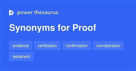 synonyms proof|More.